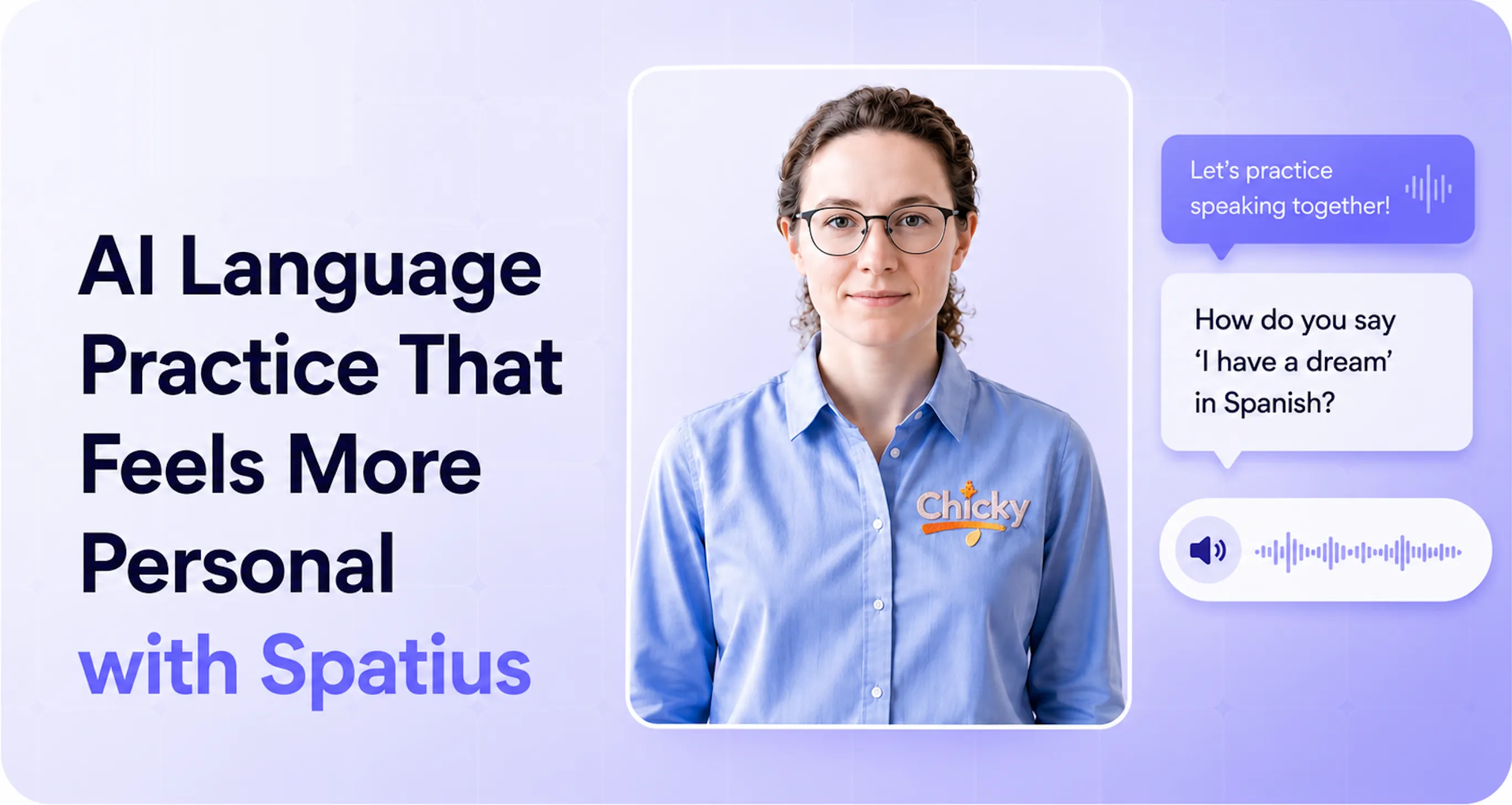ChickyTutor with a Spatius real-time avatar