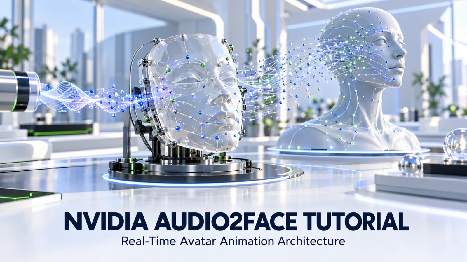 Speech audio driving facial animation data between two rigged digital heads