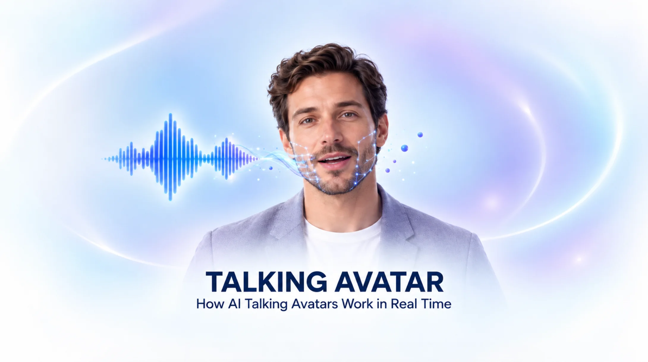 带实时音频波形与面部动作追踪的 talking avatar